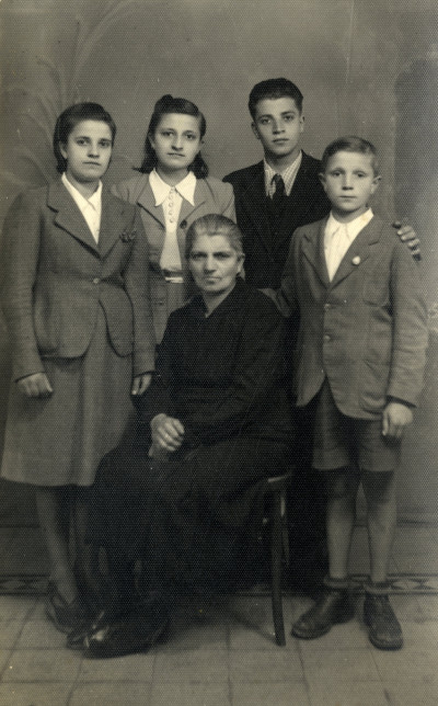 Italian Family Group - Post Card