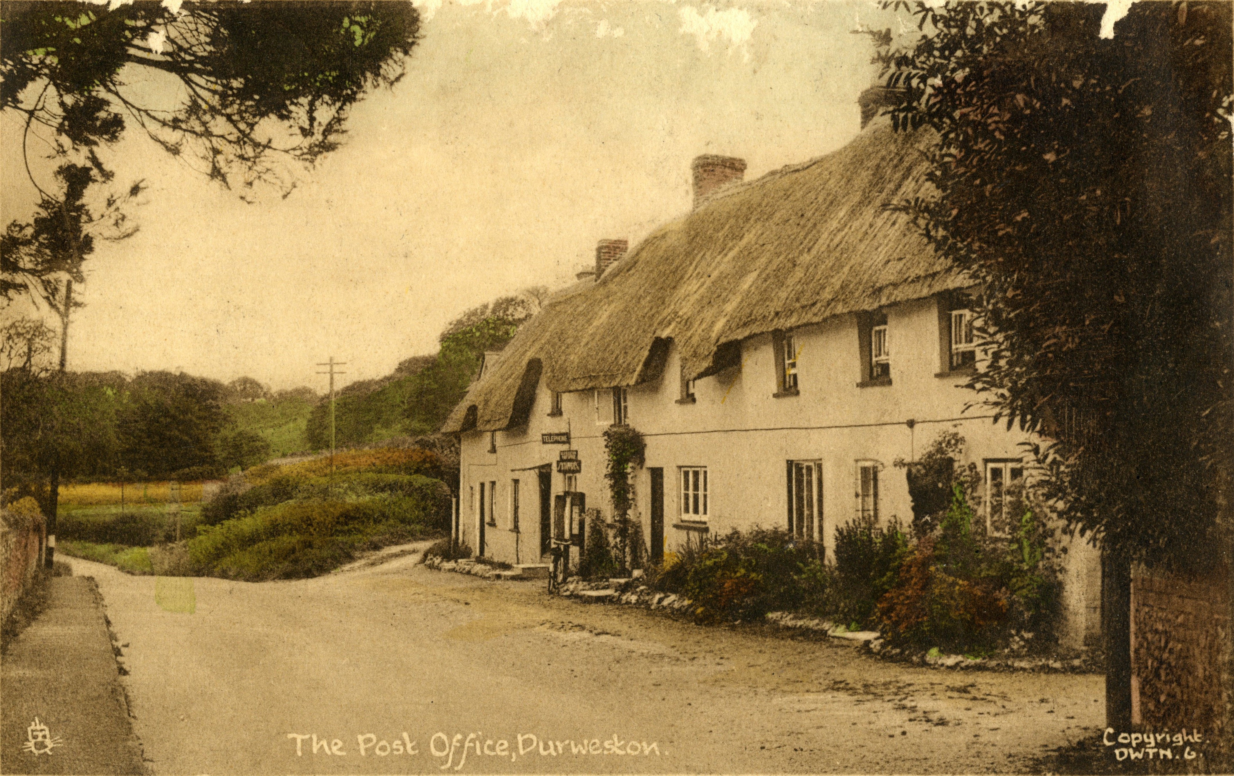 Durweston Post Office - post card