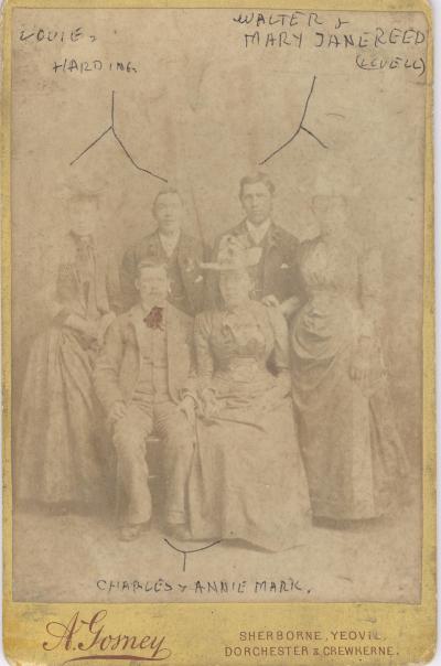 Three families - Harding, Reed, Mark - group photo.