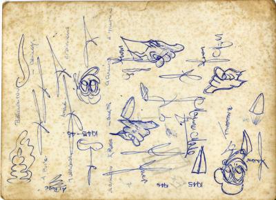 1945 Carnival Float - Names on reverse of asset 751