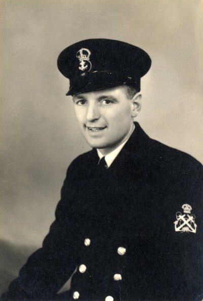 Reg Vaughan in Navy Uniform