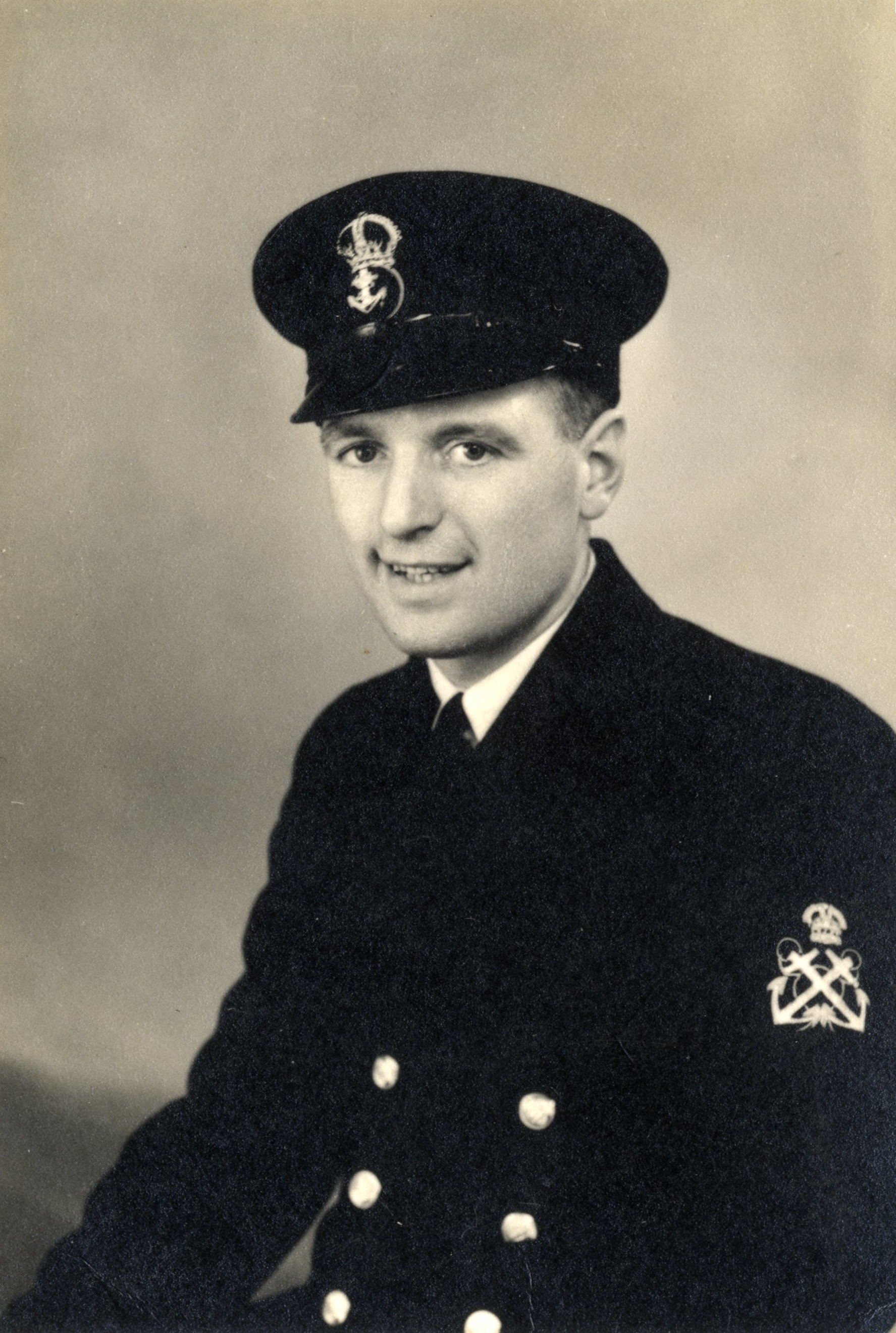 Reg Vaughan in Navy Uniform