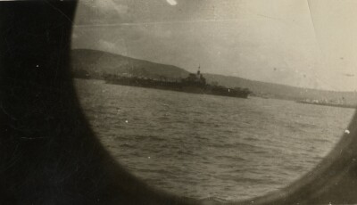 View from a porthole, WW2