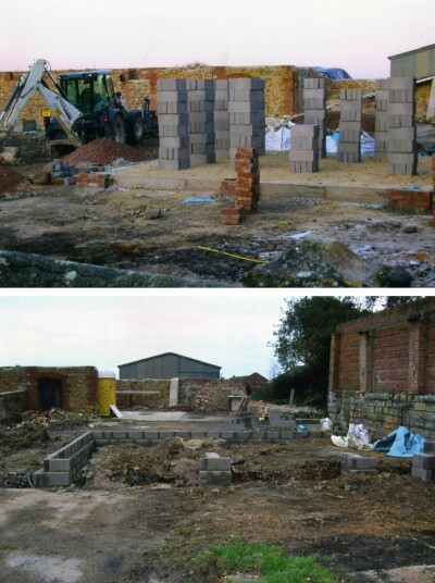 Rebuilding at May Farm 2005