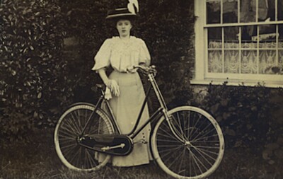 Bessie Duck with Bicycle