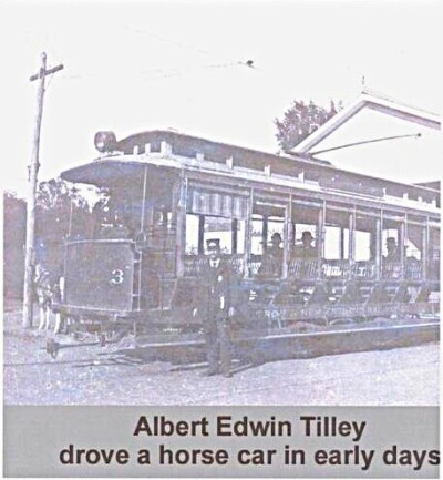 Horse-drawn tram driver in USA