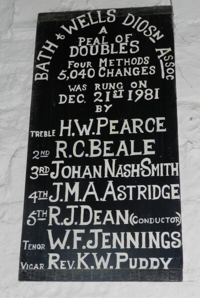 Peal Board for 1981