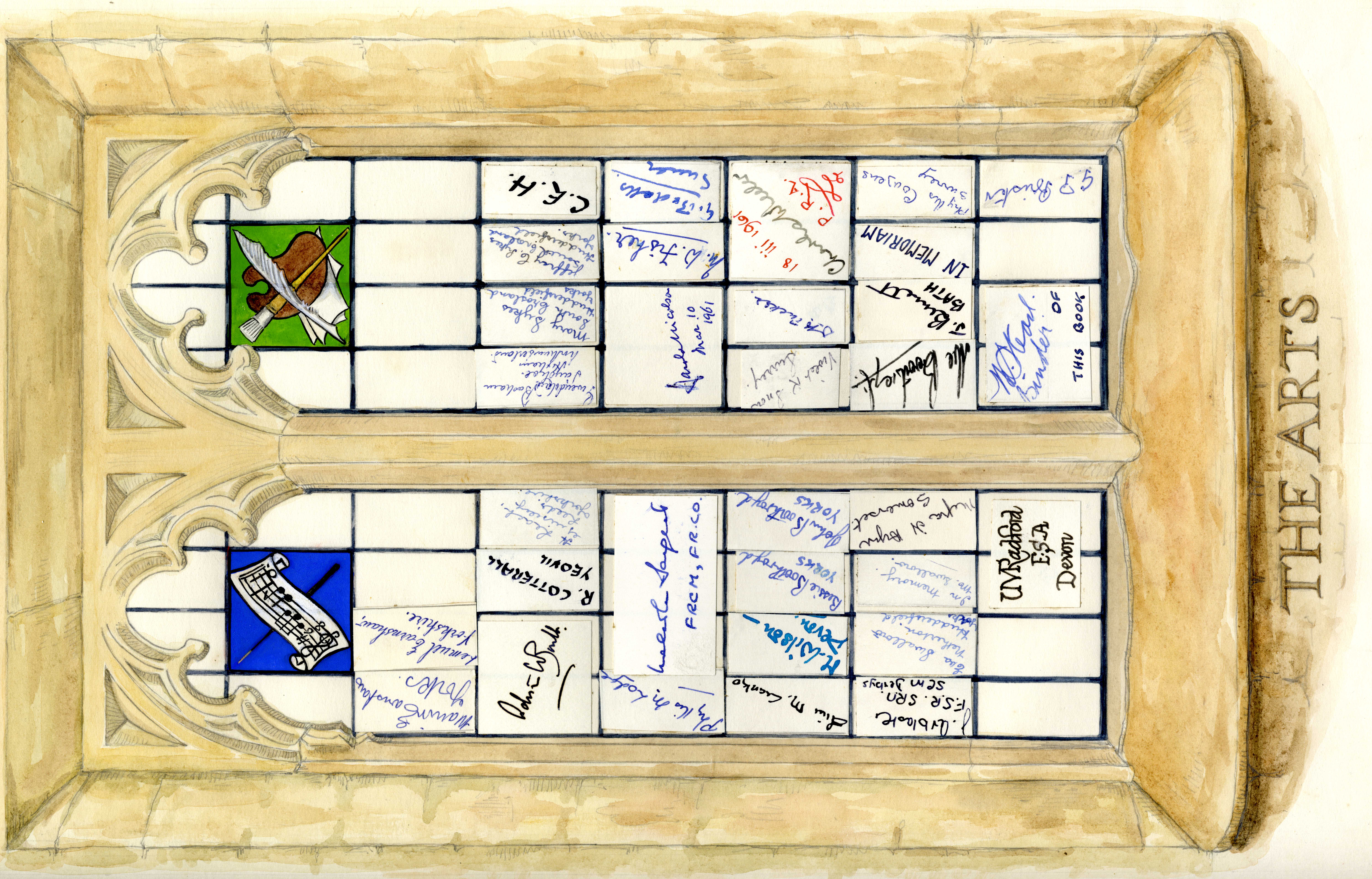 The Window Book - signatures from The Arts