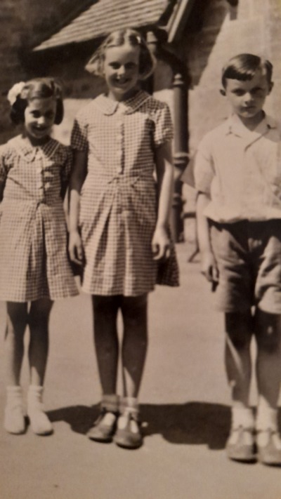 Mary Elliott with the twins