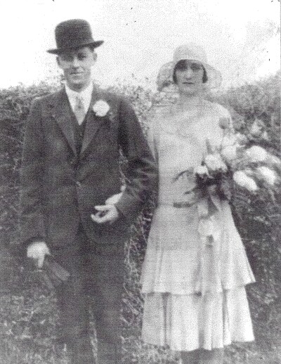 Charles Elliott and Doris Stucky - Wedding Day