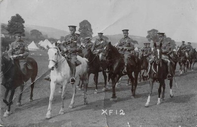 Josiah Hebditch riding with the West Somerset Yeomanry WW1