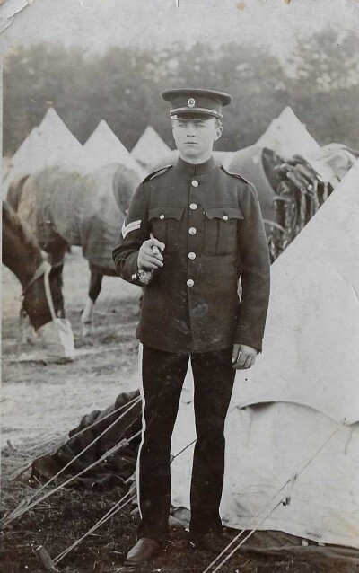 Corporal Josiah Hebditch in Camp, pre WW1