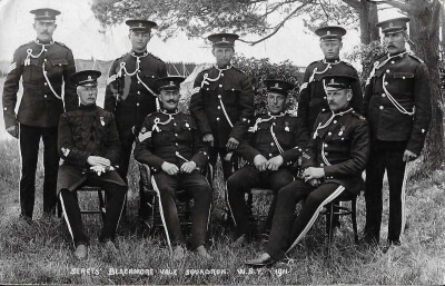 Sargeants with Blackmore Vale Squadron 1911 - pre WW1