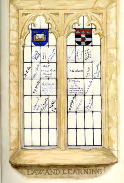 Law & Learning - East Lambrook Church Windows Project 1961.