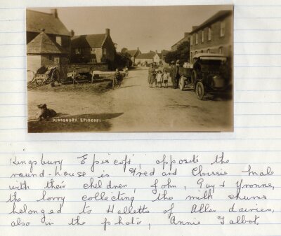 Lock Up and street scene in Kingsbury Episcopi village