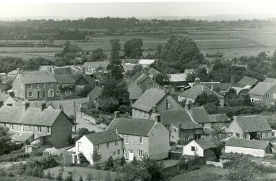 Kingsbury Episcopi from the Church Tower 1960. 2 of 2.