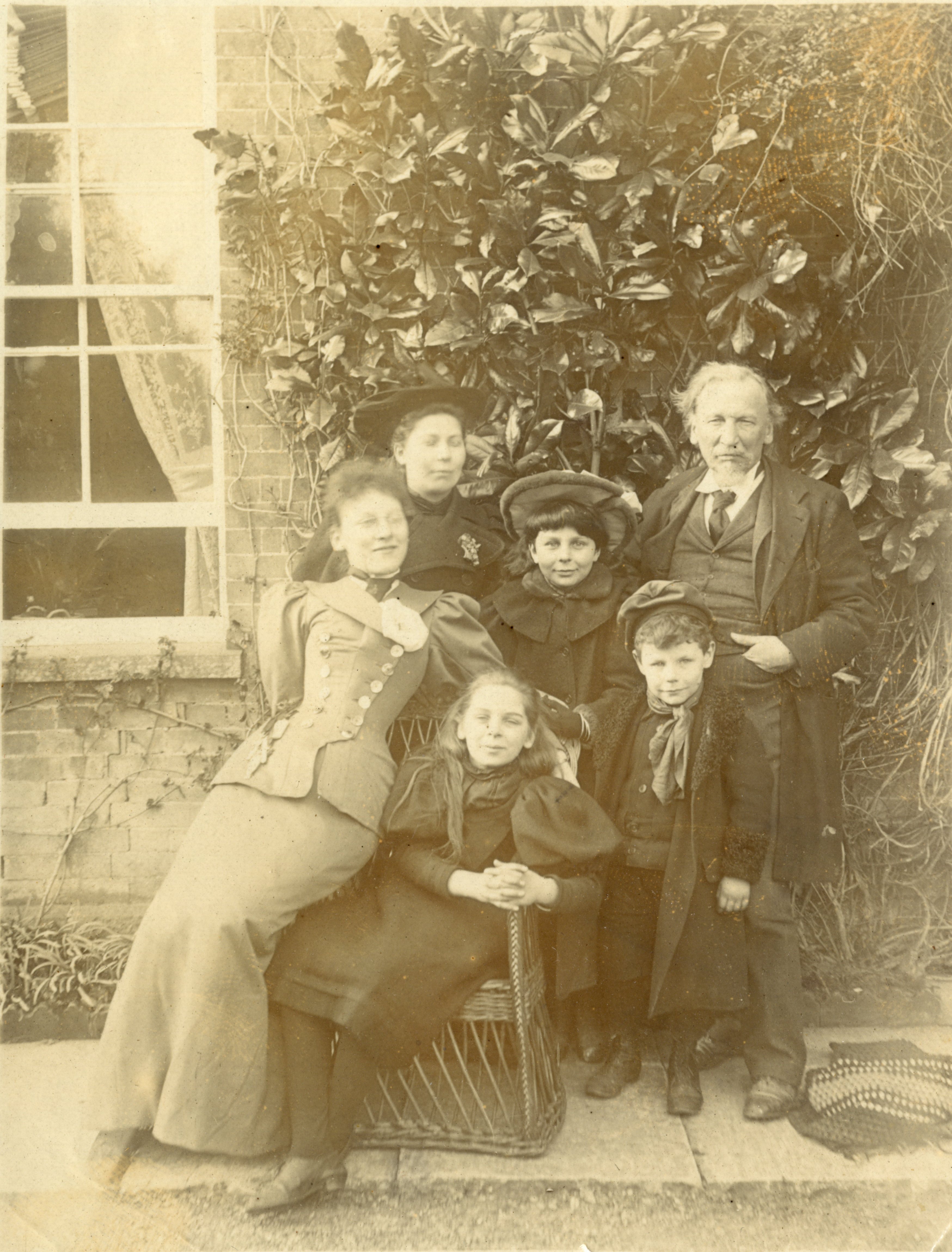 Group of adults and children at Thorney House