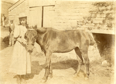 Girl with pony at Thorney House