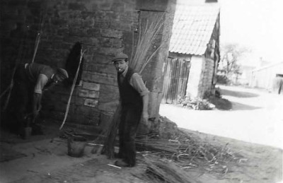 George and John Lock sorting withies