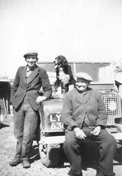 Locks with dog and Land  Rover