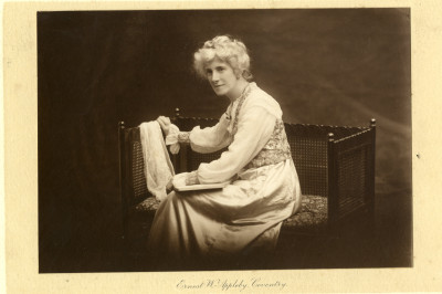 Victorian woman in studio portrait photograph