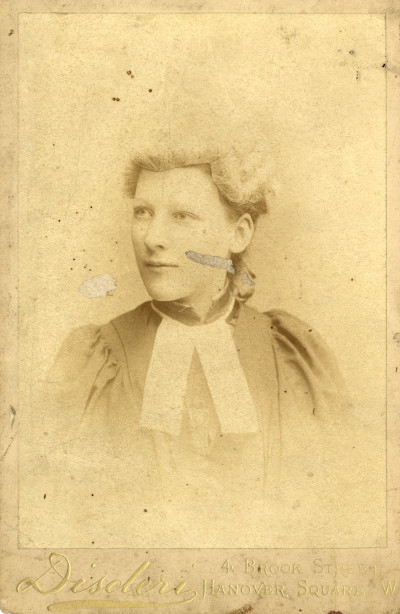 Theodora Bradford in lawyers wig and gown