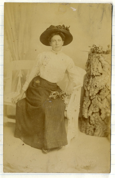Elegant Woman in Studio Portrait