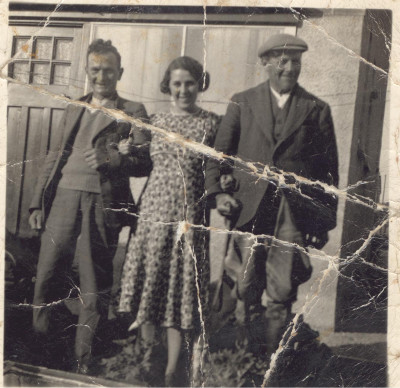 Harry Lock, Ida Lock nee Talbot & her father.