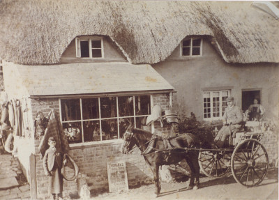 Saddlers Shop approximately opposite Turnpike House next to the new Recreation Ground.
