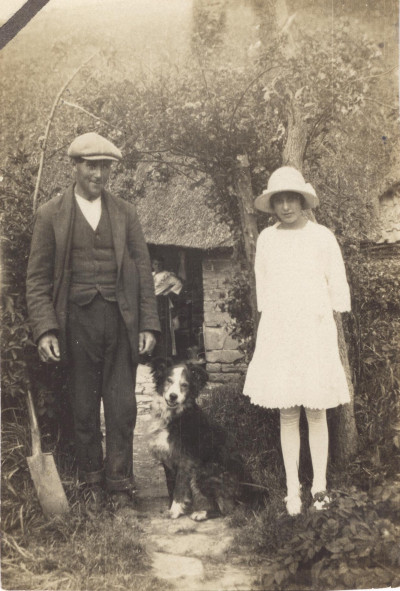 Harry Talbot, daughter and dog.