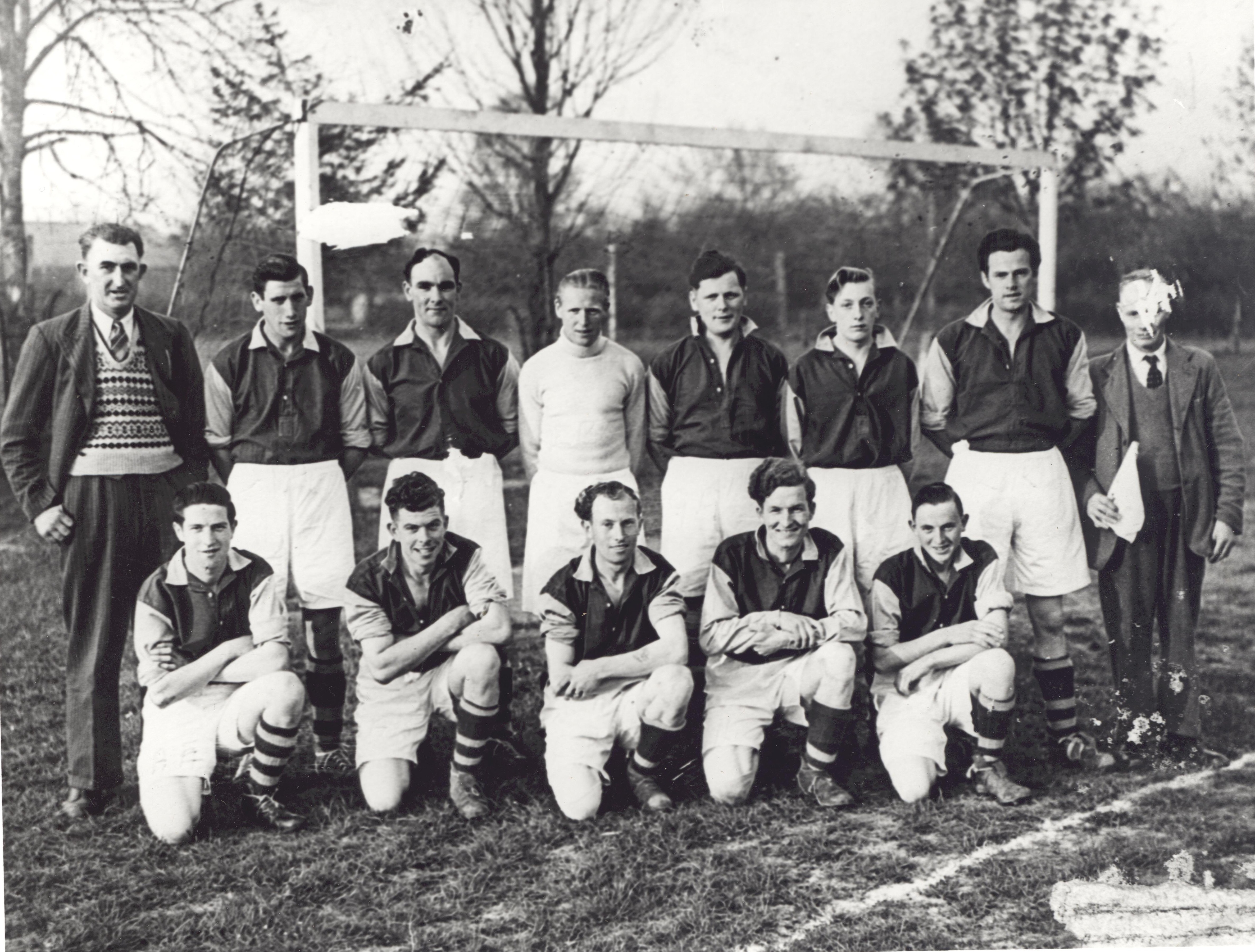 Kingsbury Episcopi Football Team 1952-53 at Martock rec.