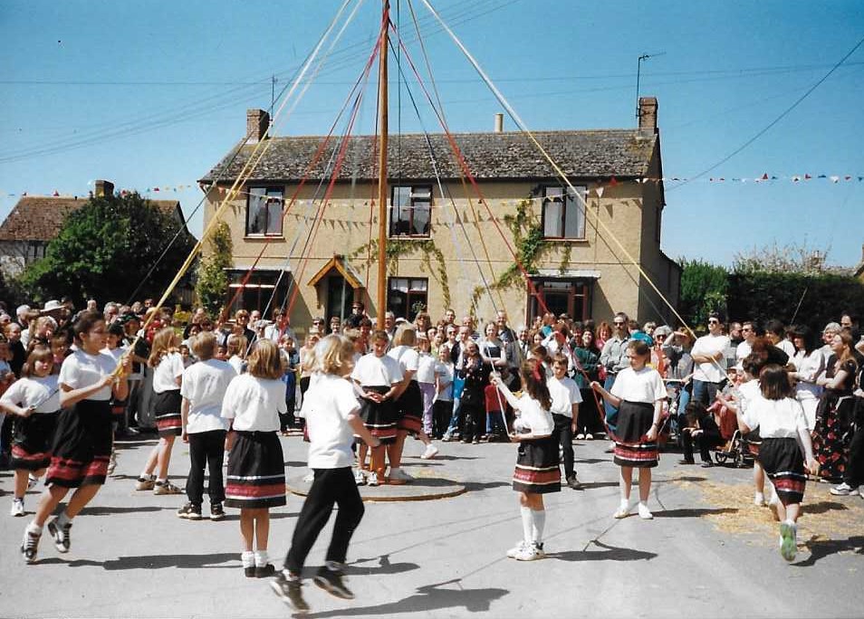 Maypole dancing
