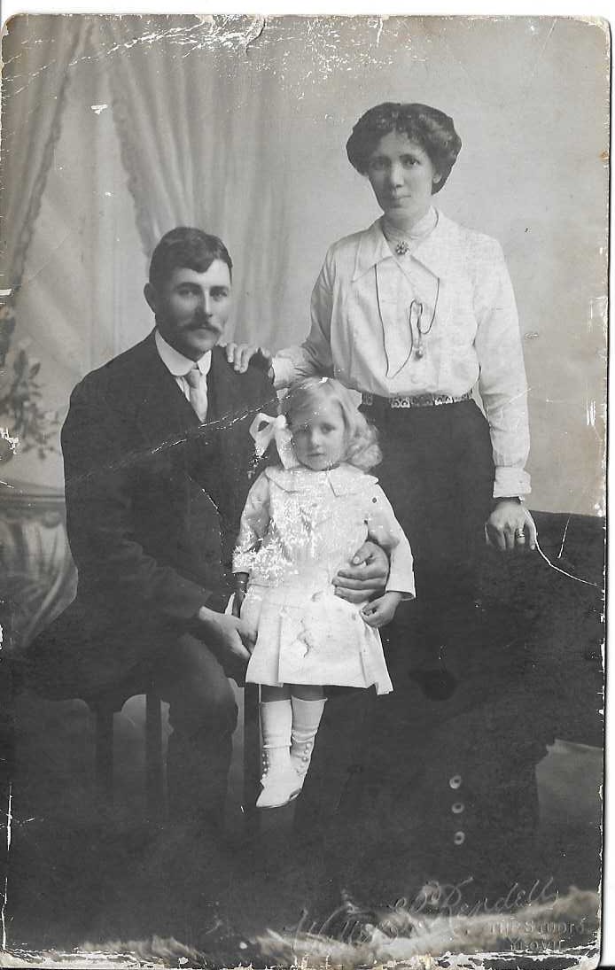 Talbot family group studio photo.