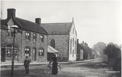 Top of Church Street woman with bike
