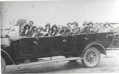 All female charabanc outing.